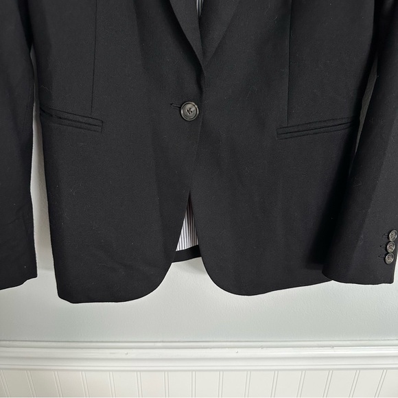 J Crew Parke Blazer in Wool Flannel Black Size 6 - Picture 5 of 12